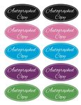 1x2 inch 500PCS Oval Waterproof Autographed Sticker Multi-Color Labels Autographed by The Author Stickers for Paperback Books Novels