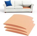 Sellmazon Couch Cushion Support for Sagging Cushions 20''x20'', Arched High Density Foam Insert to Repair Saggy Seats, Orange 3PCS