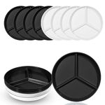 DLF. DONGLINFENG 9.6-Inch Unbreakable Divider Set of 8, Dishwasher Safe and Microwave Safe Compartment Panels, Plastic Section Control Panel…