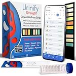 [URINIFY Strength] Urine Test Strips and Mobile App for Keto Strips Urine Test, Hydration Test, Metabolism Test, pH, Vitamin C, urinalysis Test Strips…