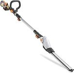 VonHaus Pole Hedge Trimmer Cordless – Long Reach Telescopic Extendable Cutter for Hedges, Bushes, Branches, Shrubs – 20V Battery, Charger, Shoulder Strap, 135° Adjustable Head, Dual Action Blades