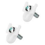 WR01X25070 WR01X39781 AP7175647 Refrigerator Door Handle Mounting Stud Compatible with GE Fridge Door Handle - 2 Pack