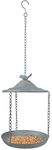 Fallen Fruits Ltd FB398 GREY METAL HANGING BIRD FEEDER, 30.0 cm*21.8 cm*22.0 cm