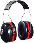 3M Peltor Optime 105 Over-The-Head Earmuffs H10A , Black, Red