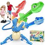 Dislocati Toys for 3-10 Year Old Boys, Dinosaur Toys for Boys Age 3-9 Year Old Boy Gifts Outdoor Toys Boys Toys Age 3 4 5 6 Garden Games Kids Garden Toys Gifts for 3-8 Year Old Girls Stomp Toy Rockets