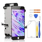 Yodoit for iPhone 7 Plus Screen Replacement LCD Kit Black with Front Camera, Earpiece Speaker, Touch Display Glass Assembly with Repair Kits and Screen Protector 5.5 Inches