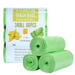 Jaoul Small Trash Bags Biodegradable 4-6 Gallon Trash Bags Recycling Eco-Friendly Garbage Bags for Office Bathroom Diaper Kitchen Car, Strong Tear & Leak Resistant