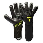 T1TAN Alien Galaxy 2.0 (FP) - Soccer Goalie Gloves with Finger Protection - Flat Cut and 4mm Astro Grip - Size 10