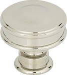 Atlas Homewares A100-PN Oskar Collection Knob, Polished Nickel