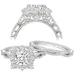Newshe Jewellery Wedding Rings for 