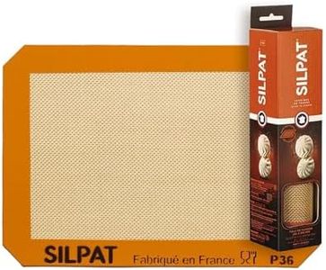 Silpat Premium Non-Stick Silicone Baking Mat, Petite Jelly Roll Size, 8-1/4 x 11-3/4, AE295205-01,Orange