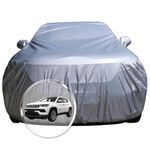 NEODRIFT 'CrystalTech' Car Cover for Jeep Compass (100% Water-Resistant, All Weather Protection, Tailored Fit, Multi-Layered & Breathable Fabric) (Colour: Crystal Silver)