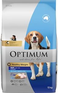 OPTIMUM Healthy Weight Dry Dog Food With Chicken, Vegetables & Rice 13kg Bag