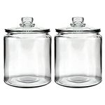 Anchor Hocking 589610-85545R Heritage Hill Glass 0.5 Gallon Storage Jar, Clear