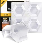 Vellax Wall Protectors - 4 Pcs of Clear Rubber Knob, Self Adhesive, Guard Door Bumper Reusable Solution for Stopping Damage & Noise from Doors in Your Home or Office, Durable, Shock Absorbent Discreet