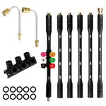 Pressure Washer Extension Wand, 9 Pack Gutter Cleaning Tools Extension Wand, Pressure Washer Lance Extension Compatible with Karcher K Series K2 K3 K4 K5 K6 K7, 4000PSI Power Washer Replacement Lance