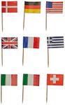 Beistle International Flag Picks, Paper, Multicolor