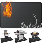 Aogled Grill Mats for Outdoor Grill 48x30 inches, Double-Sided Fireproof Grill Pad, Under Grill Mat for Outdoor Grill for Charcoal Grills, Gas Grills