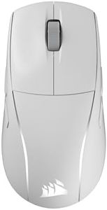 CORSAIR M75 Wireless RGB Ultra Lightweight Ambidextrous FPS Gaming Mouse – 26,000 DPI, 2.4GHz Wireless, Bluetooth, USB, Swappable Side Buttons, 105Hr Battery – Frost White