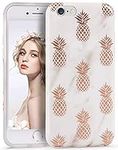 iPhone 6S case Pineapple,iPhone 6 case,Imikoko™ Pretty Silicone Phone Case for Apple iPhone 6/6S,Shiny Pineapple Design Ultra Thin Clear Bumper Anti-Scratch & Shock Soft Glossy TPU Rubber Gel Phone Case