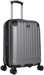 Kenneth Cole Reaction Flying Axis Collection Lightweight Hardside Expandable 8-Wheel Spinner Luggage, Silver, 20-Inch Carry On