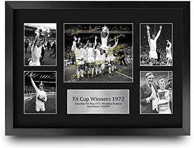 HWC Trading FR A3 Leeds United 1972 FA Cup Winners Printed Memorabilia Signed Autograph Display for Football Fans and Supporters - A3 Framed