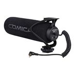 comica CVM-V30 LITE Video Microphone Super-Cardioid Condenser On-Camera Shotgun Microphone for Canon Nikon Sony Panasonic Camera/DSLR/iPhone Samsung Huawei with 3.5mm Jack（Black）