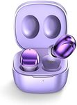Bluetooth Earbuds for Samsung Galaxy S24/S23/S22/S21 Ultra Z Flip Z Fold 5/4 120H True Wireless Earbuds Noise Canceling Deep Bass Stereo Sound Headphones with Ear Caps (S/M/L) for iPhone 13/14 Purple