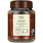 Mark & Spencer Italian Style Instant Coffee, Rich Roasted And Smooth No.4 100g