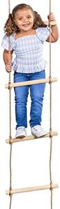Squirrel Products 6 ft. Climbing Rope Ladder for Kids - DIY Swingset Addition for Outdoor Play Equipment