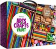 Arts and Craft Kit Vault - 1000+ Piece Crafts Kit Library in a Box for Kids Ages 8 9 10 11 & 12 Year Old Girls & Boys - Crafting Supplies Set Kits - Gift Ideas for Preschool Kids Project Activity