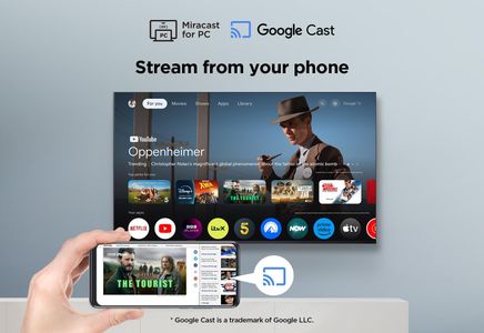 TCL 55" QLED 4K Ultra HD Google TV – Dolby Vision, HDR10+, 2025