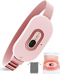 Heating Pads for Cramps-Electric Cordless Menstrual Heating Pad,Portable Pink Period Cramp Simulator Machine,Best USB Battery Operated Heat Pads with Massager for First Period Lower Back Pain Relief