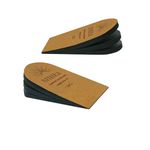 SIIHEA Adjustable Heel Lifts for Shoes, 1/4'' Height Increase Insoles for Achilles Tendonitis, Heel Pain, Leg Length Discrepancy, Plantar Fasciitis, Shoe Lifts (Brown, Medium (Pack of 2))