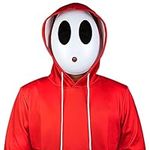 Panamanta Shy Guy Mask for Halloween Cosplay Costume White Mask Halloween Masquerade Props for Kids Men's Game Mask