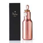 Nicha milieu® Premium Stainless Steel Ultimate Insulated Water Bottle & Thermos 570ml (Roselite)