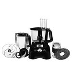 Tefal 8in1 Double Force Pro Food Processor & Blender, 3L Bowl, 2L Jug, 6 speeds, 1000W, Chop, Grate, Slice, Shred, Knead, Beat, Dishwasher Safe, Black, DO821840