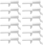 12 PCS Blind Valance Clips Vertical Blind Dust Cover Valance Clip Holder Window Blind Clips Plastic Valance Retainer Blind Cover Clips Replacement Parts for 1-1/2 Inch and 1-9/16 Inch Rail Across