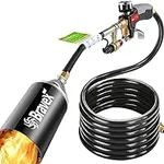 Propane Torch Weed Burner - Weed Torch with 10ft Hose (cCSAus Certified), Heavy Duty Torch Wand with Turbo Trigger Electronic Ignition, High Output 800,000 BTU for Burning Grass, Melting Ice & Snow