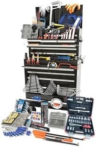 Hilka TK489 489 PCE Kit in Professional Tool Chest and Cabinet, Black