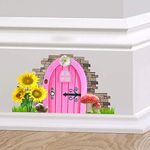 60 Second Makeover Limited Full Colour Fairy Pixie Door Cute Skirting Board Sticker Graphic Decal