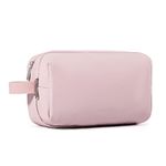 Bagsmart Toiletry Bag for Women/Mens Wash Bag, Water-Resistant Travel Toiletry Bag for Toiletries Accessories, Pink