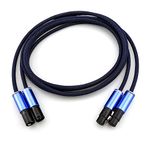 Brollitest High End Xlr Cable,Audio Cable 3-Pole Balanced Cable,1 Pair Balanced Male/Female Cable，For Monitor Speakers, Mixer Speakers, Studio Microphones 1.5m