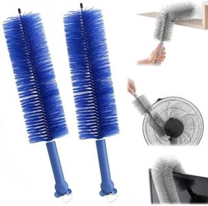 2026 New Bendable Microfiber Duster, Upgrade Reusable Bendable Cleaning Brush for Home Electric Fan Air Conditioner Car Vent Curtains Cleaner(Blue)