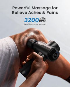 RENPHO Thermacool Deep Tissue Massage Gun – Heat & Cold, 5 Speeds, 5 Heads, Black