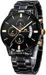 MEGALITH Mens Watch Military Black: