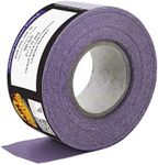 Dura-Gold Premium 100 Grit Purple Film Ceramic Longboard Sandpaper, 2-3/4" Wide Continuous 12 Yard Roll - Hook & Loop Backing for Auto & Woodworking Air File Long Board Sanders, Hand Sanding Blocks