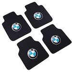 Fit for BMW All Years Models Car Floor Mats 4PCS Protection Universal Carpet Front and Rear Black Flexible Mat