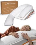 MedCline Reflux Relief System, Bed Wedge Pillow for Acid Reflux and GERD Relief with Therapeutic Body Pillow, Insert, and Covers, Inclined Sleep Position with Arm Pocket, Small for 4'8" to 5'4" Tall