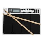 Rockstar PAD 20 Pro Advanced Octapad — Electronic Drum Multi Pad, Digital Percussion Electric Pad, Practice Pad with Sticks - Ideal for Musicians of All Genres - (White)
